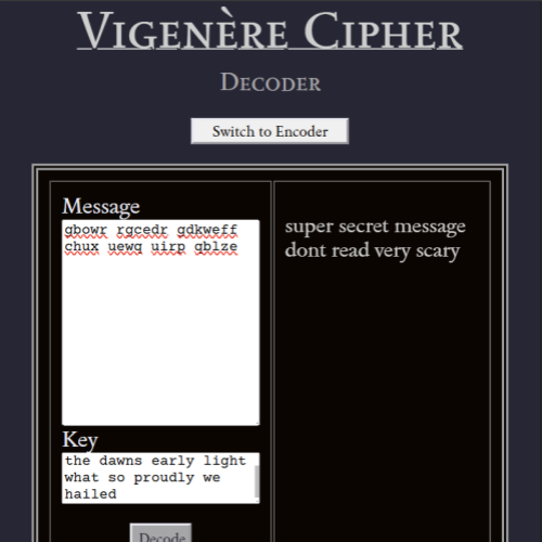 Vigenere Cipher